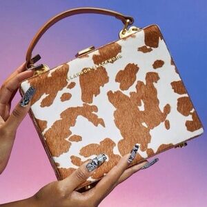 Brandon Blackwood Tan and White Pony Hair Kendrick Trunk